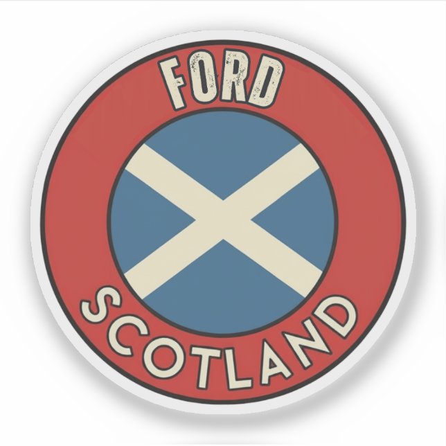 Ford, Scotland Sticker (Front)