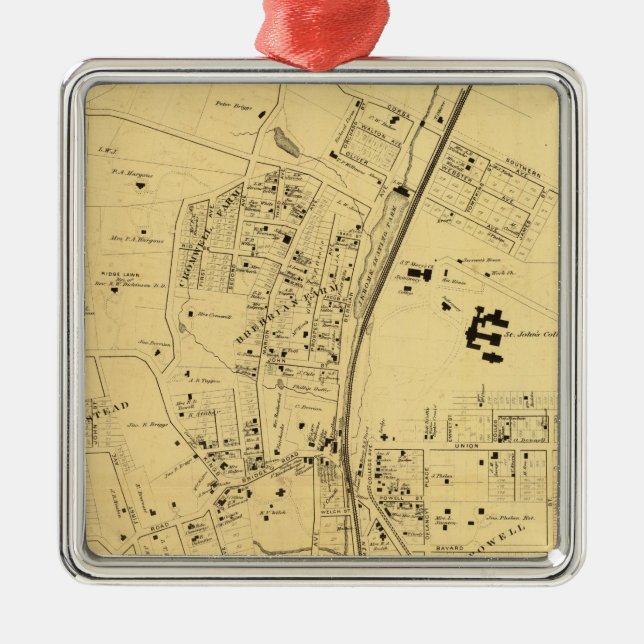 Fordham Metal Ornament (Front)