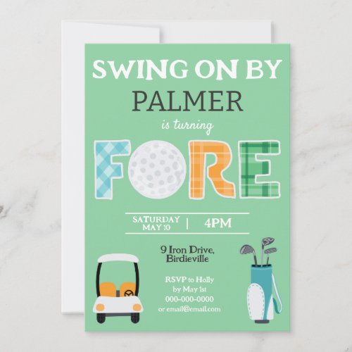 Fore, 4th Birthday Swing On By Party