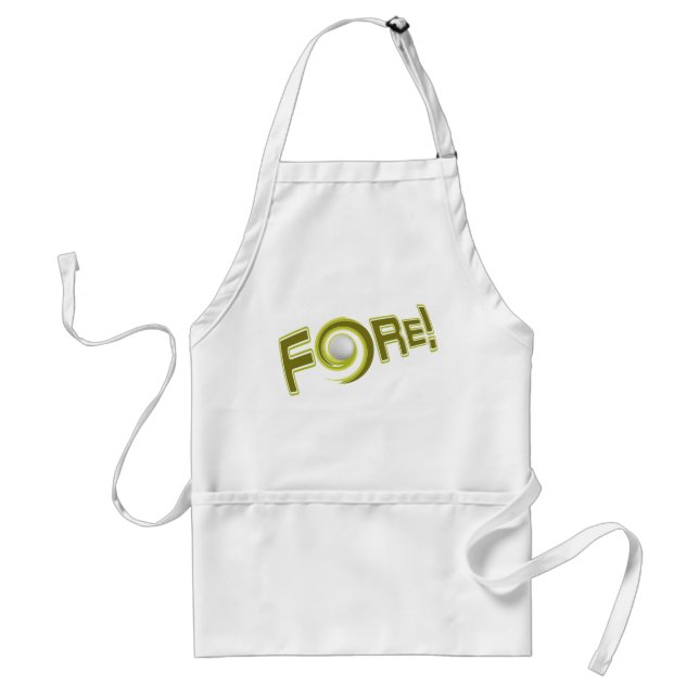 FORE!  custom golf apron - choose style & color (Front)