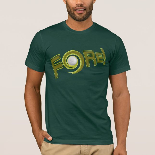 FORE!  custom golf shirt - choose style & color (Front)