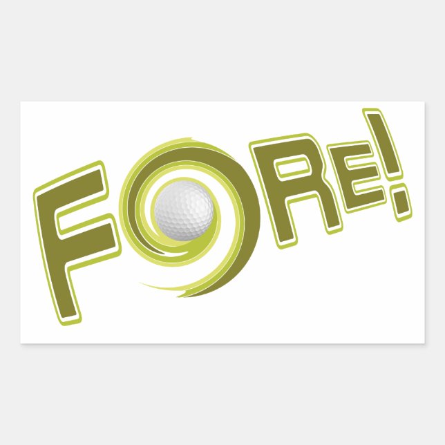 FORE!  custom stickers (Front)