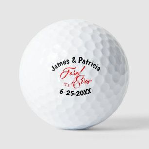 Fore Ever Wedding Personalized  Golf Balls