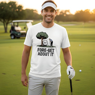 Fore-get About It – Funny Golf Ball Design T-Shirt