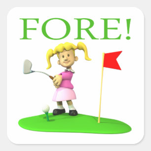 Fore Square Sticker