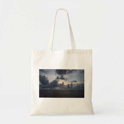Foreboding SunsetPuffy Clouds North Sea Tote Bag
