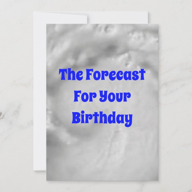 Forecast Birthday Card (Front)