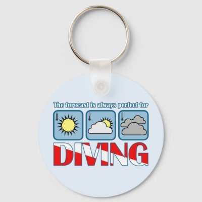 Forecast for Diving Keychain