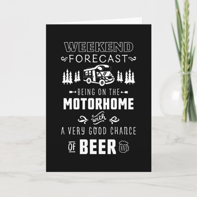 Forecast Motorhome - good chance of Beer Card (Front)