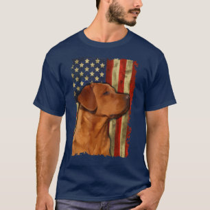 Fored Labrador Retriever US Flag Fo Red Labrador D T-Shirt