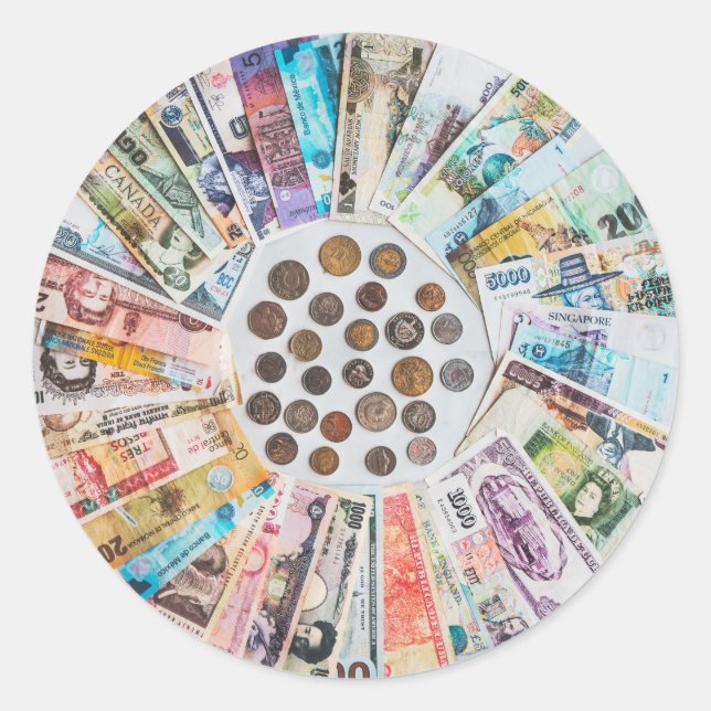 Foreign currency stickers (Front)