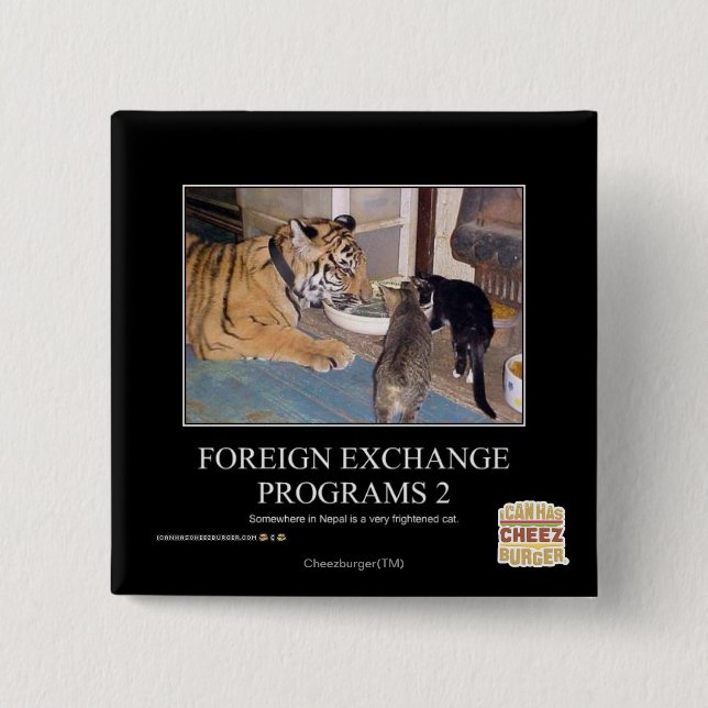 Foreign Exchange Programs 2 Pinback Button (Front)