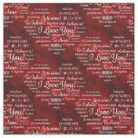 foreign I love you Fabric