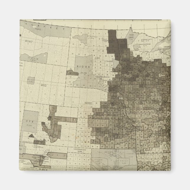 Foreign population by counties magnet (Front)