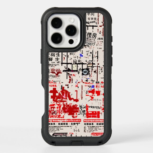 Foreign Torn Peeled Billboard Wall Otterbox iPhone Case (Back)