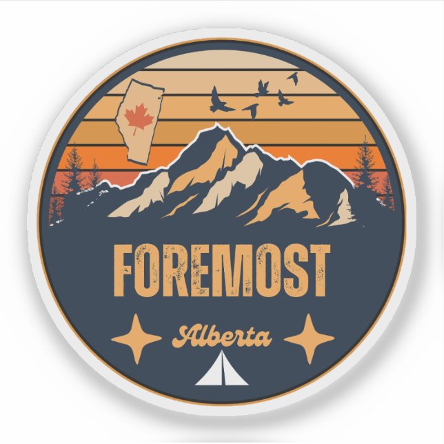 Foremost, Alberta Sticker (Front)