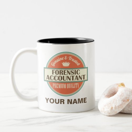 Forensic Accountant custom Two_Tone Coffee Mug