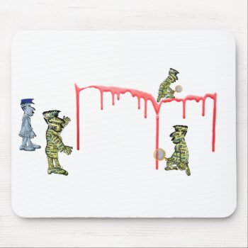 Forensic Detectives At Work At A Crime Mouse Pad by Funkyworm at Zazzle