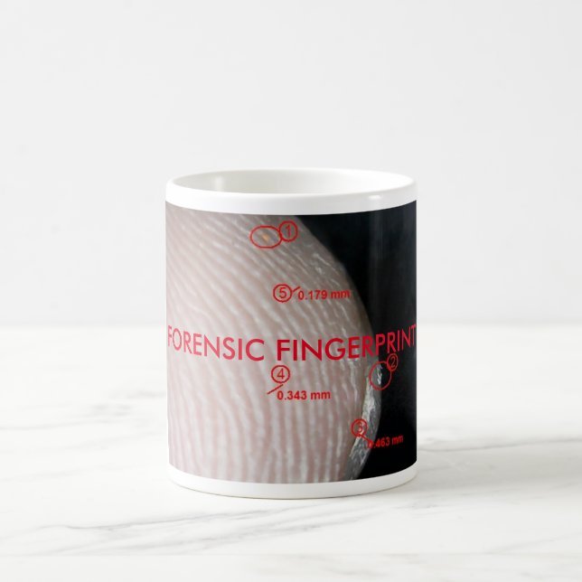 FORENSIC FINGERPRINT MORPHING MUG (Center)