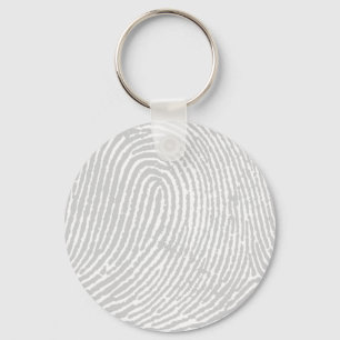 Forensic Fingerprint Pattern Keychain