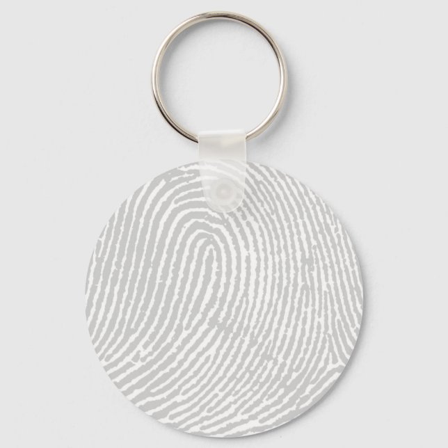 Forensic Fingerprint Pattern Keychain (Front)
