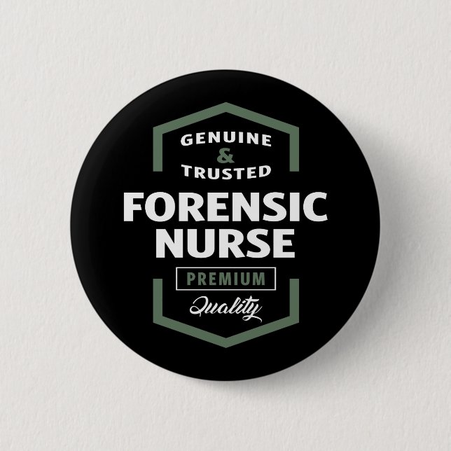 Forensic Nurse Logo Gift Ideas Button (Front)