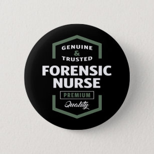Forensic Nurse Logo Gift Ideas Button