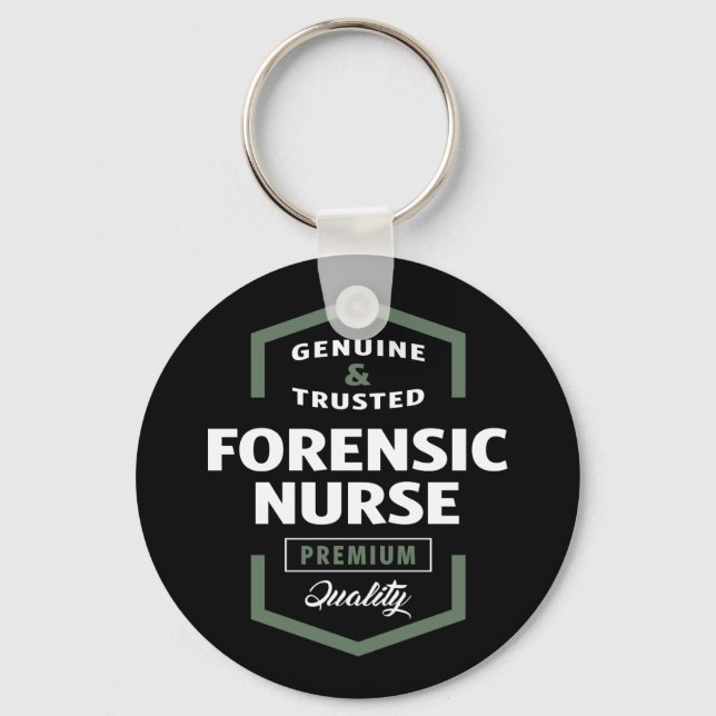 Forensic Nurse Logo Gift Ideas Keychain (Front)