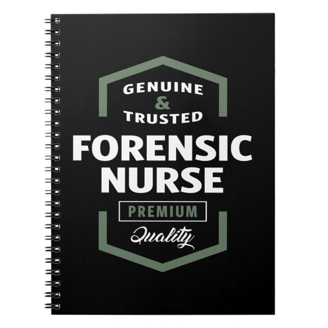 Forensic Nurse Logo Gift Ideas Notebook (Front)