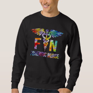 Forensic Nurse Tie Dye Correctional Nursing Sweatshirt