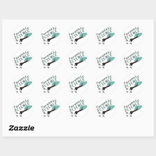 Forensic Science Classic Round Sticker | Zazzle