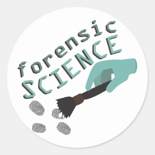 Forensic Science Classic Round Sticker