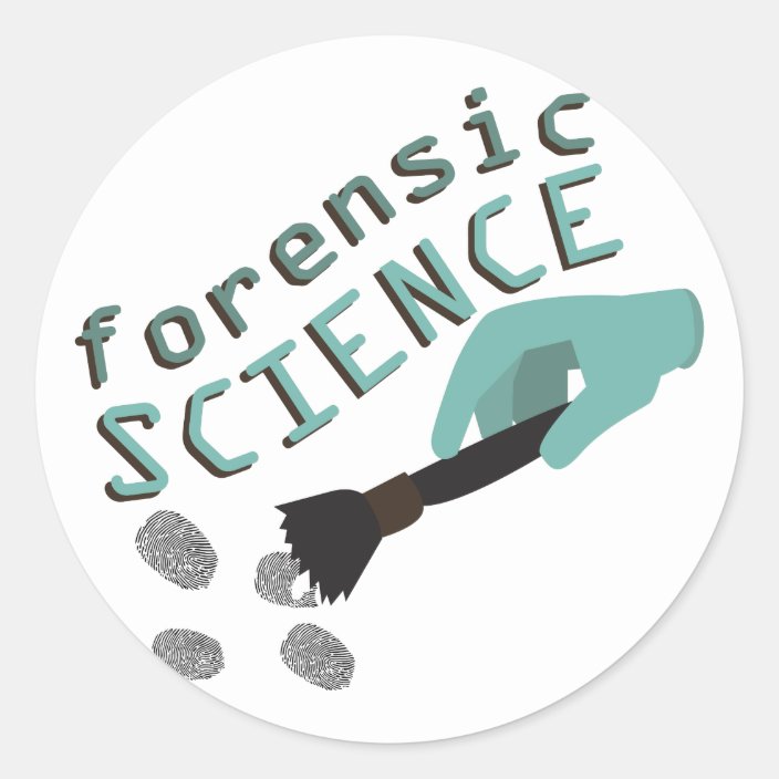 Forensic Science Classic Round Sticker | Zazzle.com