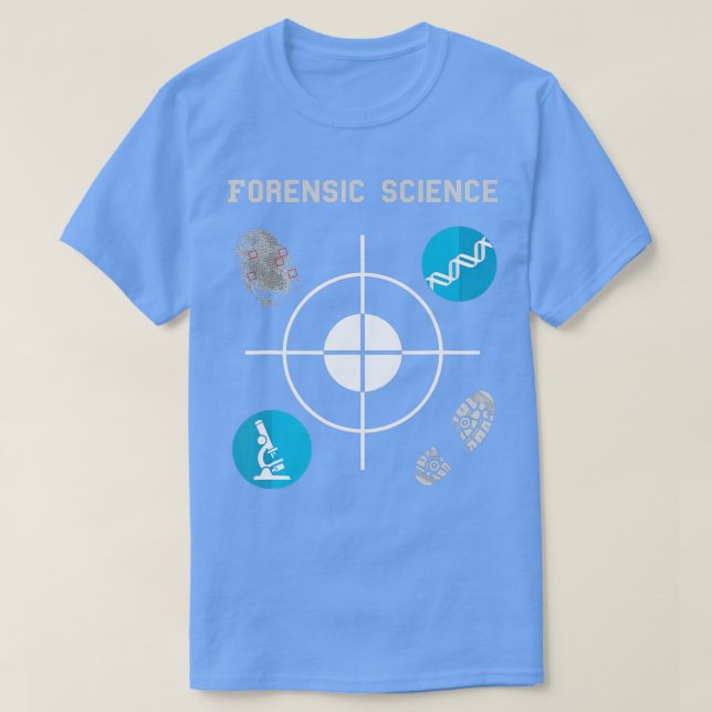 Forensic Science  Crime Scene Evidence  T-Shirt (Design Front)