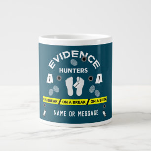 Forensic science criminalistics investigator  giant coffee mug