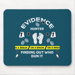Forensic science criminalistics investigator mouse pad