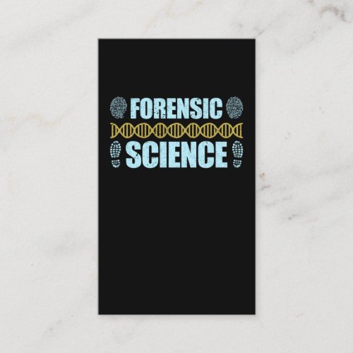 Forensic Science Criminology Detective DNA Business Card