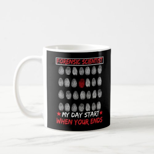 Forensic Science Fingerprint DNA Detective Coffee Mug