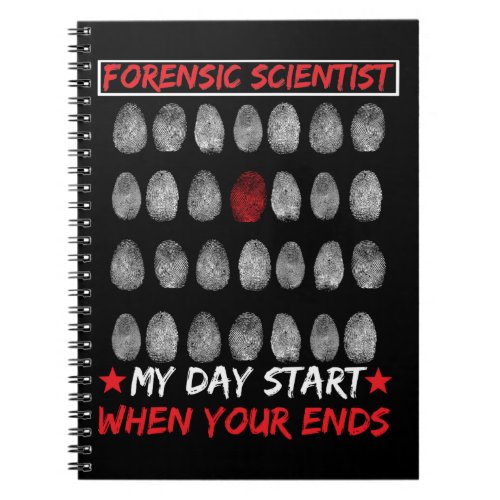 Forensic Science Fingerprint DNA Detective Notebook