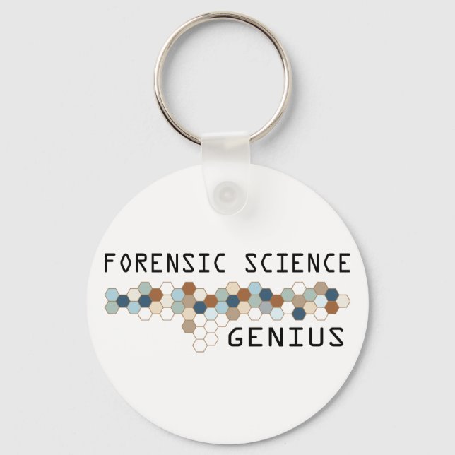 Forensic Science Genius Keychain (Front)