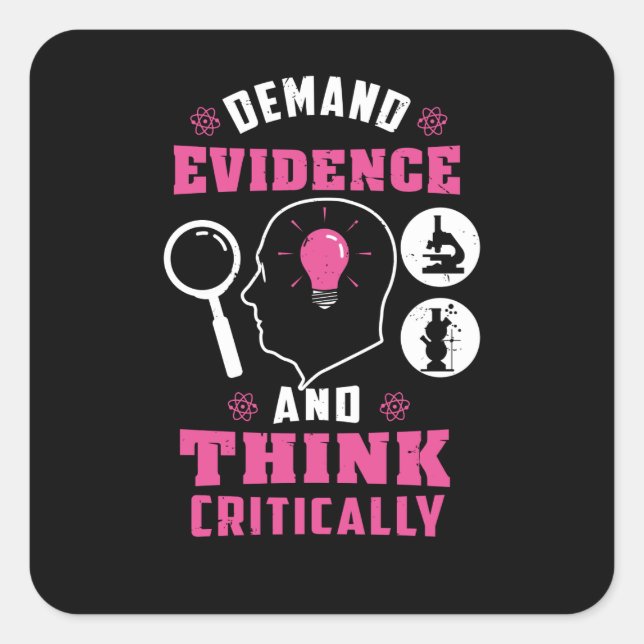 Forensic Science Investigation Science Geek Square Sticker (Front)
