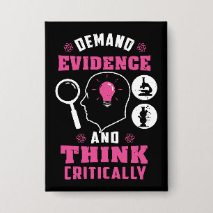 Forensic Science Investigation Science Nerd Button