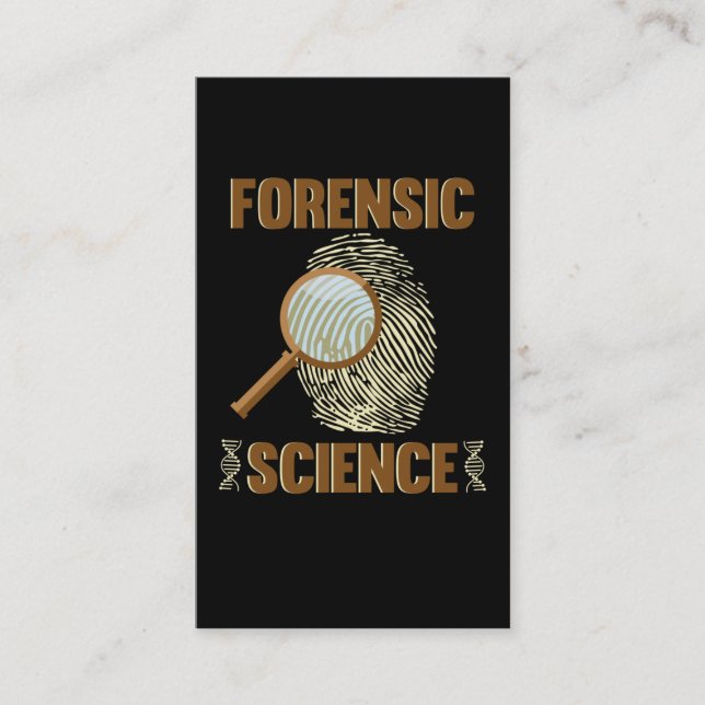 Forensic Science Investigator Fingerprint Detectiv Business Card (Front)