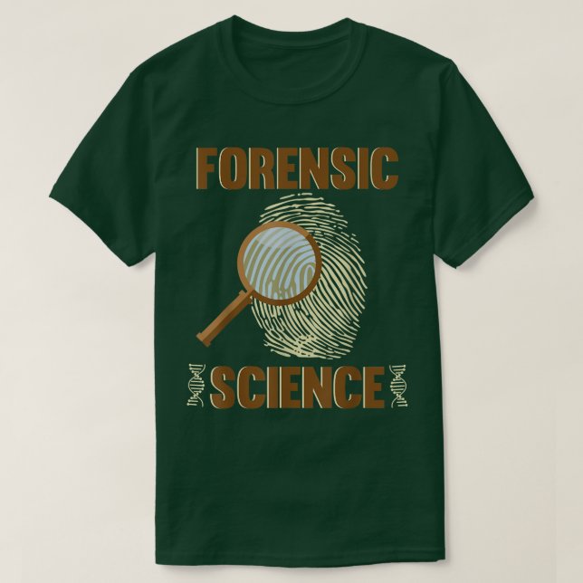 Forensic Science Investigator Fingerprint Detectiv T-Shirt (Design Front)