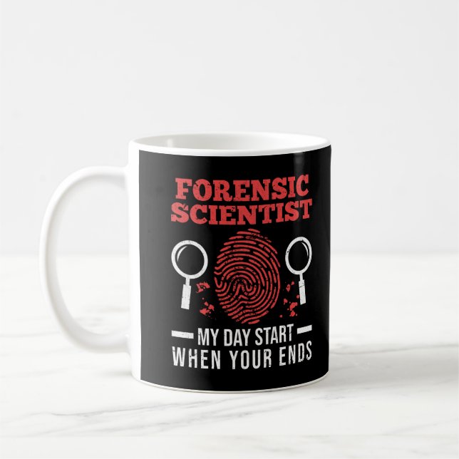 Forensic Science Investigator Forensics Scientists Coffee Mug (Left)