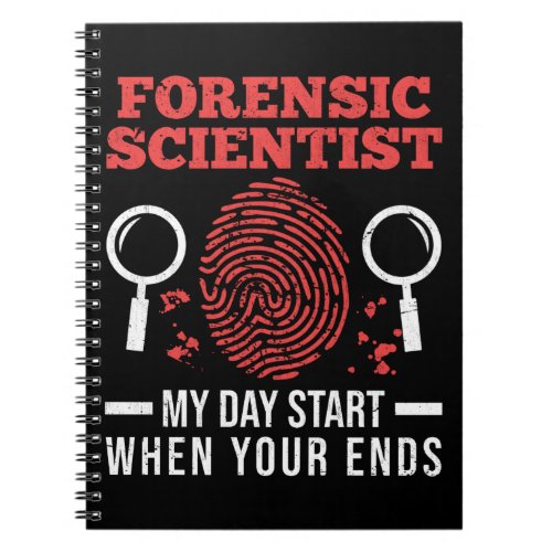 Forensic Science Investigator Forensics Scientists Notebook