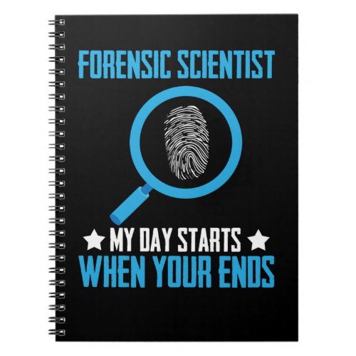 Forensic Science Investigator Forensics Scientists Notebook