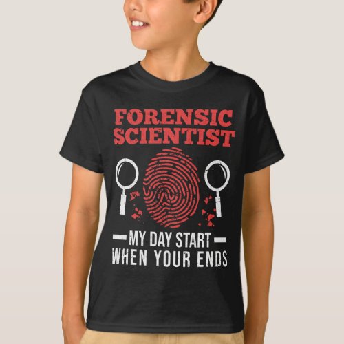 Forensic Science Investigator Forensics Scientists T_Shirt