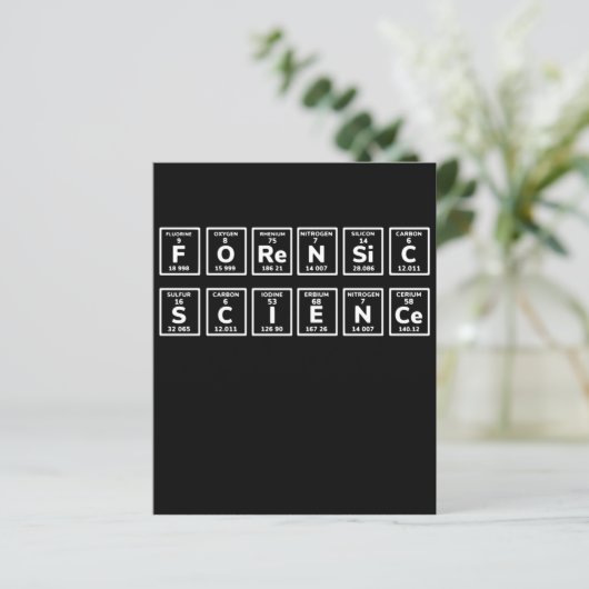Forensic Science Periodic Table (Standing Front)