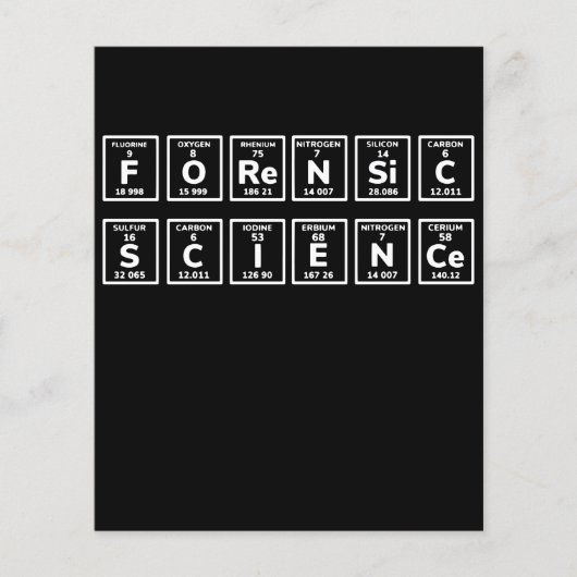 Forensic Science Periodic Table (Front)